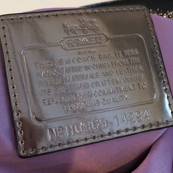 EUC. Coach black signature hobo. - Picture 7 of 8